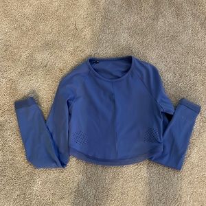 whitney simmons x gymshark long sleeve “beautiful blue”
